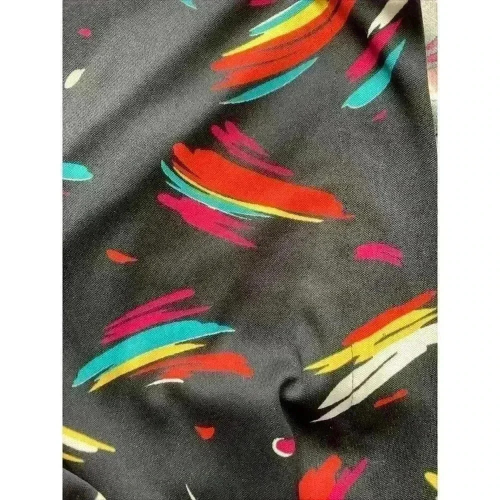 Vintage Long Sleeve Top Cos Cob Size Small? Super Cool Splash Of Color - Picture 9 of 9